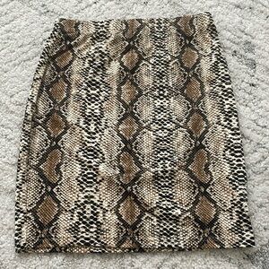 SHEIN snake print mini skirt